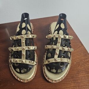 Gold ASH Studded Sandals
